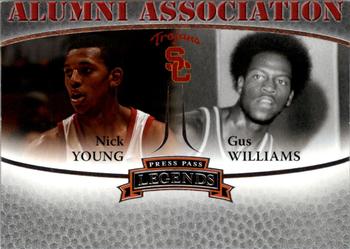 2007-08 Press Pass Legends - Alumni Association #9 Nick Young / Gus Williams Front