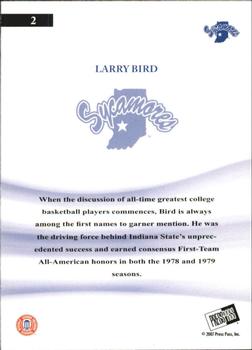 2007-08 Press Pass Legends - All American #2 Larry Bird Back