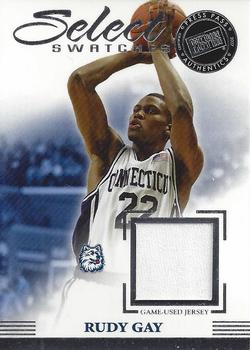2007-08 Press Pass Legends - Select Swatches #SS-RG Rudy Gay Front