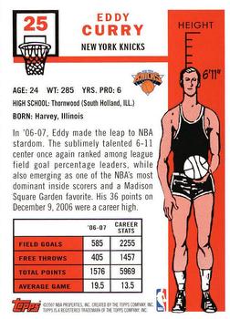 2007-08 Topps - 1957-58 Variations #25 Eddy Curry Back