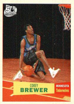 2007-08 Topps - 1957-58 Variations #117 Corey Brewer Front