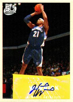 2007-08 Topps - 1957-58 Variations Autograph #79 Hakim Warrick Front