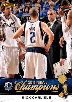 2011 Panini Dallas Mavericks NBA Champions #19 Rick Carlisle Front