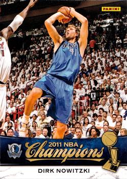 2011 Panini Dallas Mavericks NBA Champions #1 Dirk Nowitzki Front