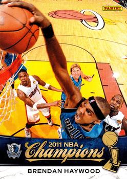 2011 Panini Dallas Mavericks NBA Champions #8 Brendan Haywood Front