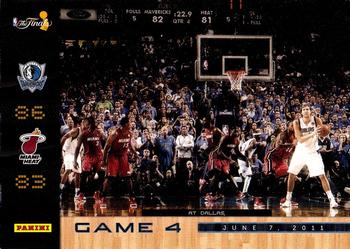 2011 Panini Dallas Mavericks NBA Champions #Finals-4 Game Action Front