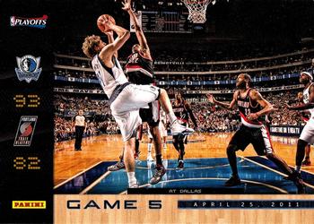 2011 Panini Dallas Mavericks NBA Champions #Round1-5 Dirk Nowitzki Front