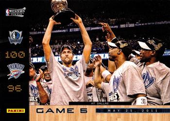 2011 Panini Dallas Mavericks NBA Champions #West-5 Mavericks Team / Dirk Nowitzki Front