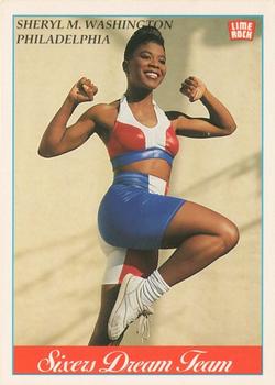 1991 Lime Rock Pro Cheerleaders Preview #19B Sheryl M. Washington Front