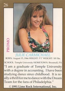 1991 Lime Rock Pro Cheerleaders Preview #26B Julie Carmichael Back