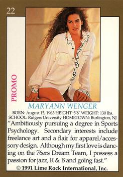 1991 Lime Rock Pro Cheerleaders Preview #22 MaryAnn Wenger Back