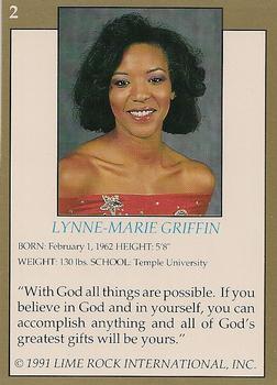 1991 Lime Rock Pro Cheerleaders Preview #2 Lynne-Marie Griffin Back