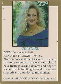 1991 Lime Rock Pro Cheerleaders Preview #4 Jodi Stark Back