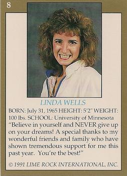 1991 Lime Rock Pro Cheerleaders Preview #8 Linda Wells Back