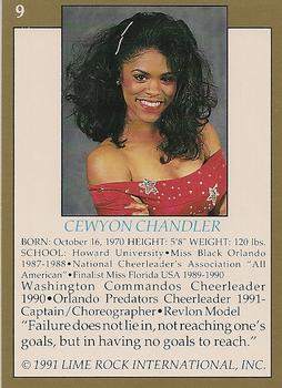 1991 Lime Rock Pro Cheerleaders Preview #9 Cewyon Chandler Back
