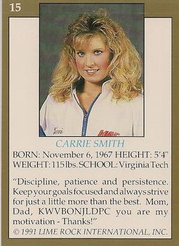 1991 Lime Rock Pro Cheerleaders Preview #15 Carrie Smith Back