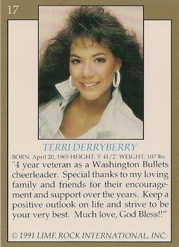 1991 Lime Rock Pro Cheerleaders Preview #17 Terri Derryberry Back