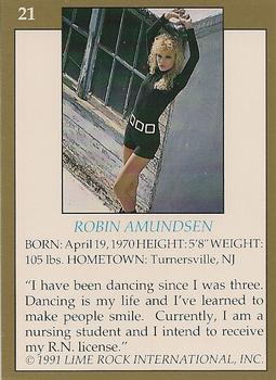 1991 Lime Rock Pro Cheerleaders Preview #21 Robin Amundsen Back