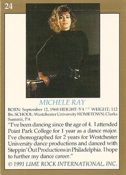 1991 Lime Rock Pro Cheerleaders Preview #24 Michele Ray Back