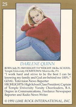 1991 Lime Rock Pro Cheerleaders Preview #25 Darlene Quinn Back