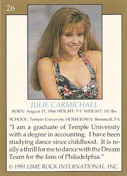 1991 Lime Rock Pro Cheerleaders Preview #26 Julie Carmichael Back