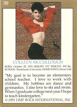 1991 Lime Rock Pro Cheerleaders Preview #30 Colleen Mccullough Back