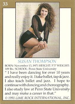 1991 Lime Rock Pro Cheerleaders Preview #33 Susan Thompson Back