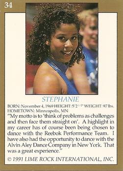 1991 Lime Rock Pro Cheerleaders Preview #34 Stephanie Back