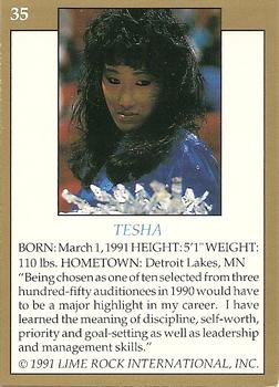 1991 Lime Rock Pro Cheerleaders Preview #35 Tesha Back