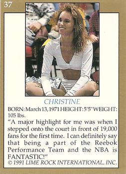 1991 Lime Rock Pro Cheerleaders Preview #37 Christine Back
