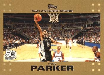 2007-08 Topps - Gold #36 Tony Parker Front