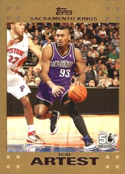 2007-08 Topps - Gold #93 Ron Artest Front
