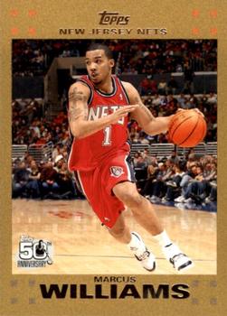 2007-08 Topps - Gold #105 Marcus Williams Front