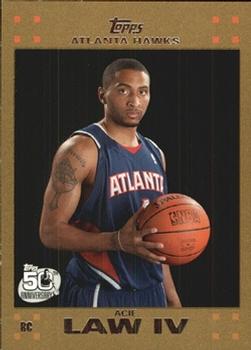 2007-08 Topps - Gold #121 Acie Law IV Front