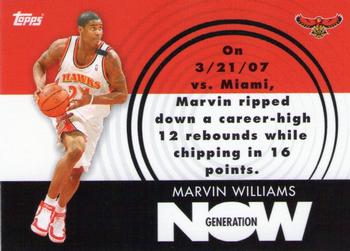 2007-08 Topps - Generation Now #GN15 Marvin Williams Front