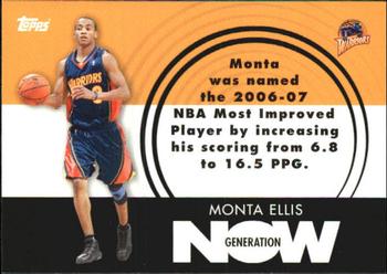 2007-08 Topps - Generation Now #GN18 Monta Ellis Front