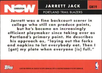 2007-08 Topps - Generation Now #GN19 Jarrett Jack Back