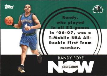 2007-08 Topps - Generation Now #GN28 Randy Foye Front