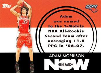 2007-08 Topps - Generation Now #GN30 Adam Morrison Front