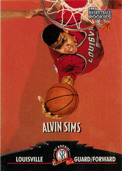 1997 Score Board Rookies #11 Alvin Sims Front