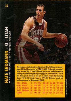 1997 Score Board Rookies #25 Nate Erdmann Back