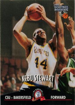 1997 Score Board Rookies #36 Kebu Stewart Front