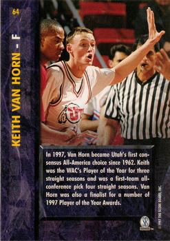 1997 Score Board Rookies #64 Keith Van Horn Back