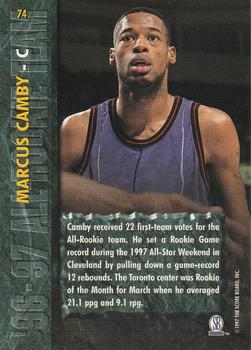 1997 Score Board Rookies #74 Marcus Camby Back