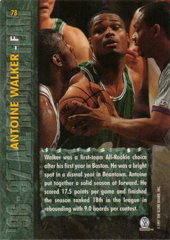 1997 Score Board Rookies #78 Antoine Walker Back