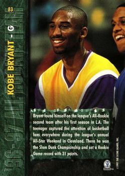 1997 Score Board Rookies #83 Kobe Bryant Back