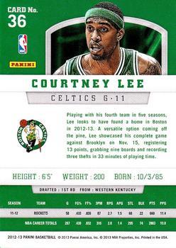 2012-13 Panini - Silver Knight #36 Courtney Lee Back