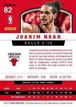 2012-13 Panini - Silver Knight #82 Joakim Noah Back