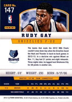 2012-13 Panini - Silver Knight #147 Rudy Gay Back