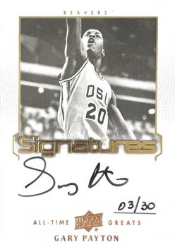 2013 Upper Deck All Time Greats - All-Time Greats Signatures #ATG-GP2 Gary Payton Front